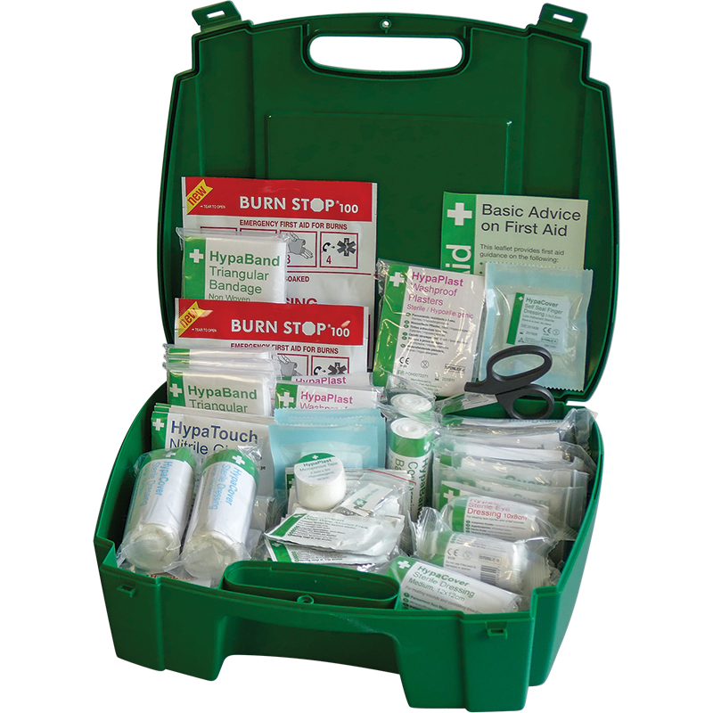 Safety First Aid Evolution British Standard Compliant Workplace First Aid Kit in Green Case (Large)