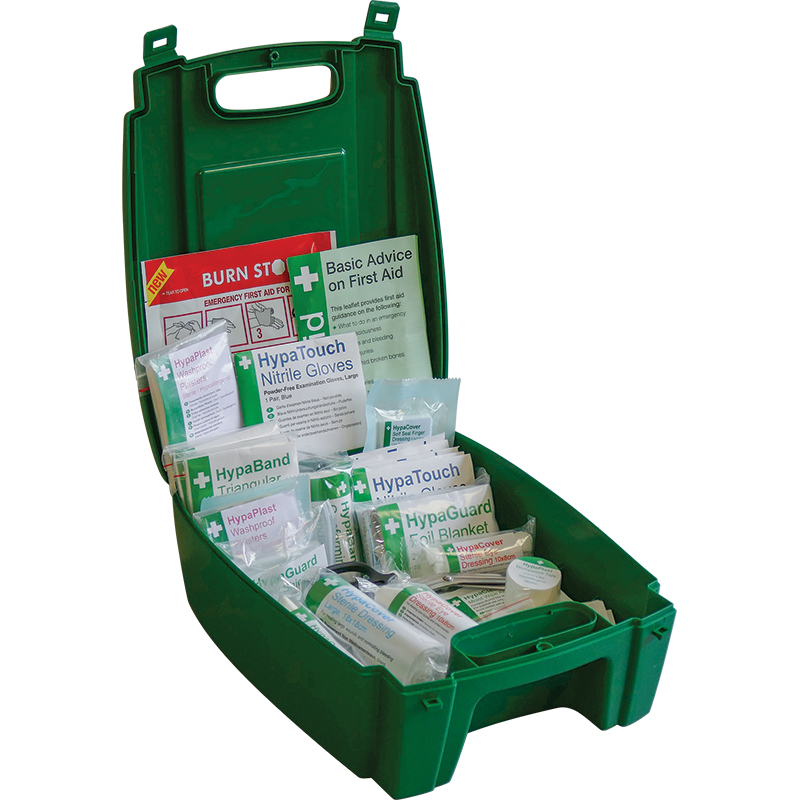 Safety First Aid Evolution British Standard Compliant Workplace First Aid Kit in Green Case (Small)