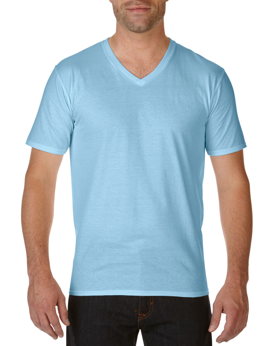 Gildan Premium Cotton Adult V Neck T Shirt