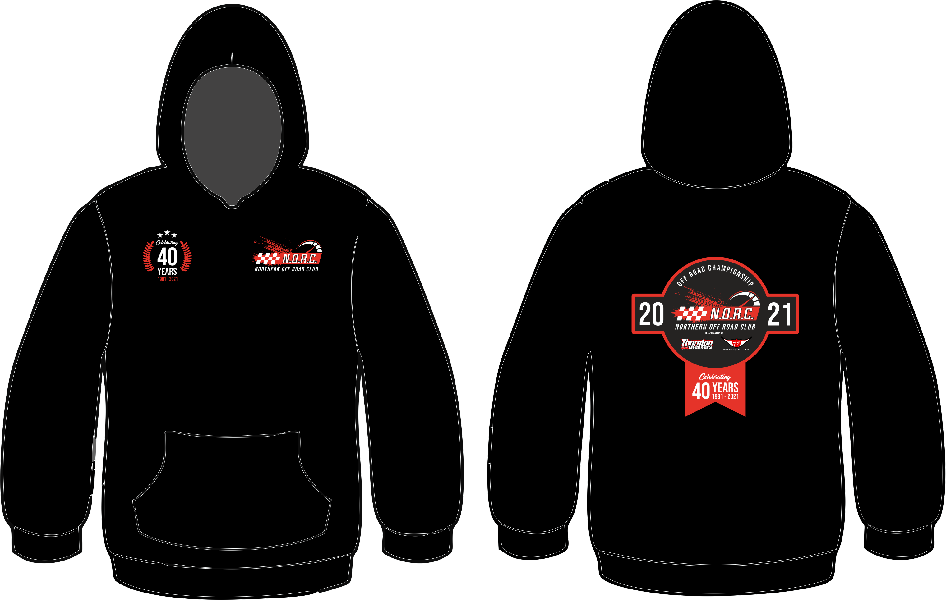 N.O.R.C Celebrating 40 Years Hoody