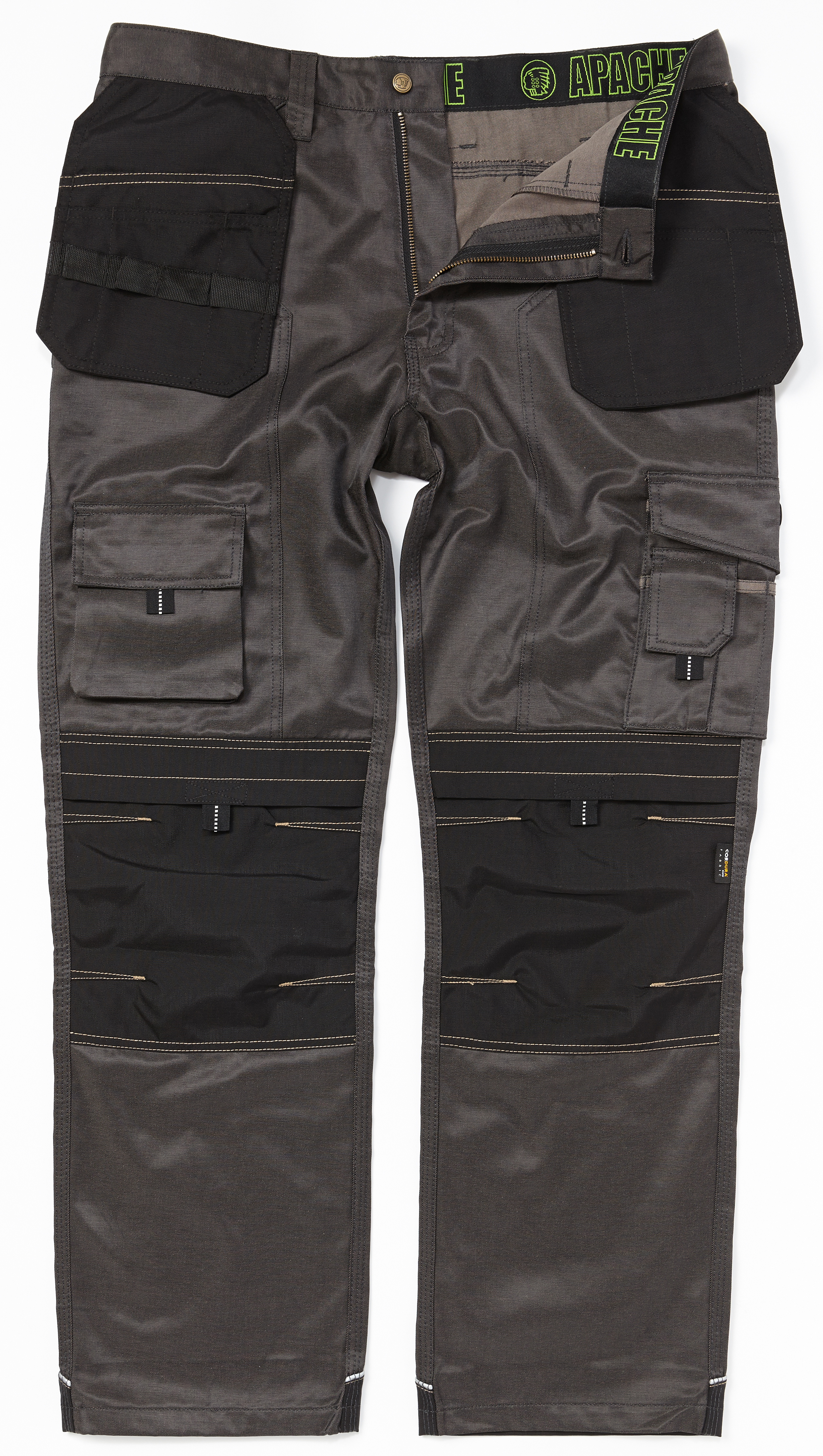 Apache Twill Grey & Black Knee Pad Holster Trousers