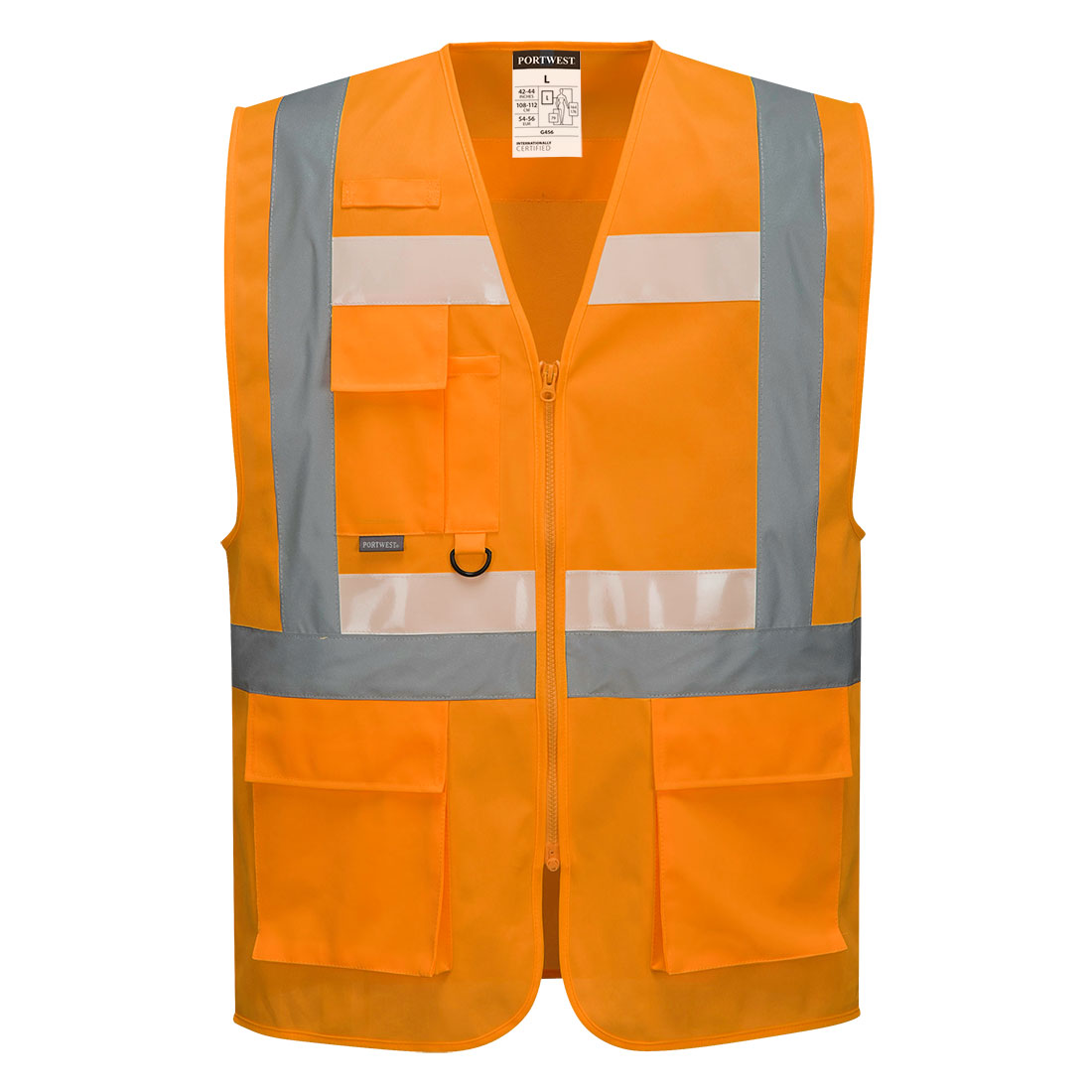 Portwest Glowtex Ezee Zip Executive Vest