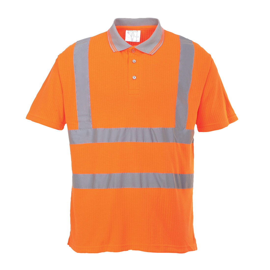 Portwest Hi Vis Ribbed Polo Shirt